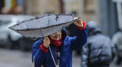 Alerta naranja y amarilla por tormentas fuertes para varios departamentos.