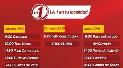 Gran gira por el Interior de Malaquina y De Brum con la Lista 1.